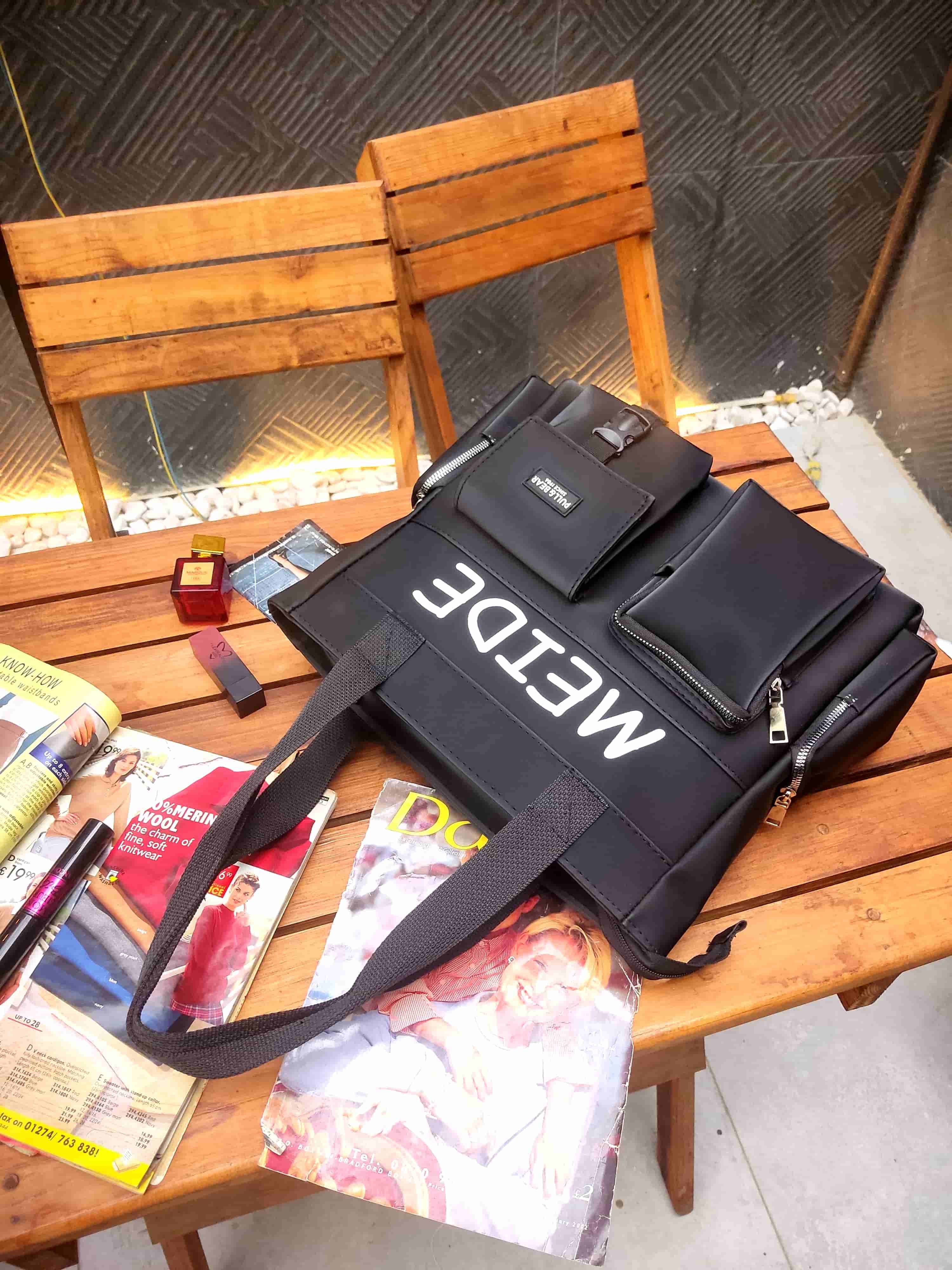 کیف دخترانه اسپرت بزرگ تمام مشکی