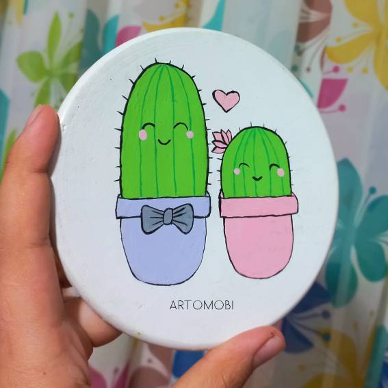 دیوارکوب دو کاکتوس